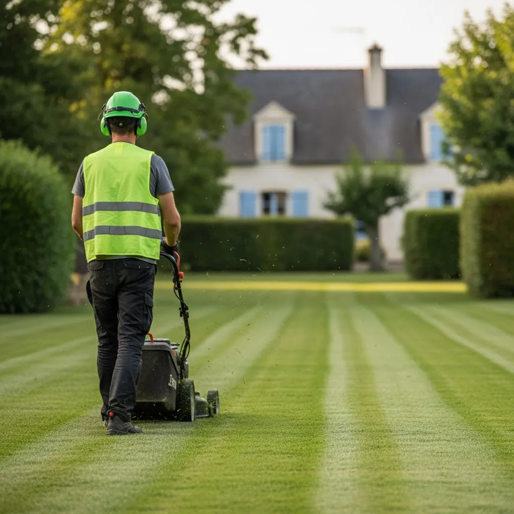 Tonte de pelouse professionnelle